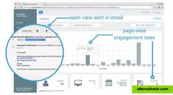Get an open view alert in your inbox as soon as a client views your document.