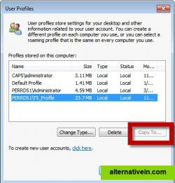 It can help with copying profiles in Windows 7 in which this possibility was disabled