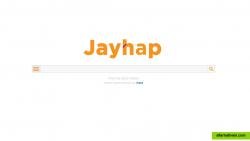 Jayhap homepage where you search
