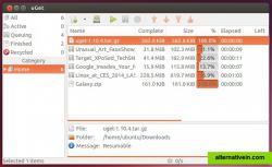 uGet 1.10.4 running on Ubuntu 13.10