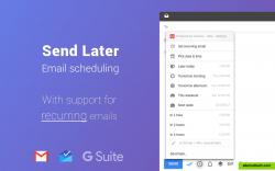 Write an email now, send it later.

Email scheduling lets you decide when your emails will reach your recipient's inbox, increasing the likelihood that they will be opened, read, and answered.

You can also set up recurring emails to send monthly invoices to your customers, or remind your team of coming meetings.