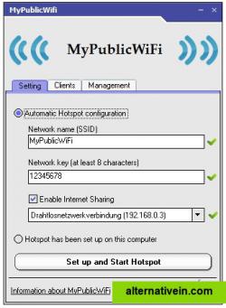 Setup and Start your virtual WiFi