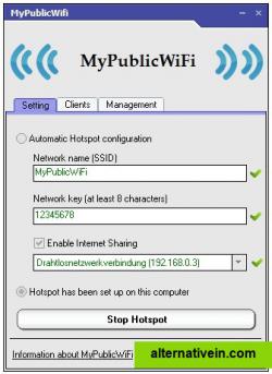 Connection to your virtual WiFi
