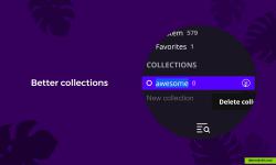Super easy collection management. One-click edits and creation.