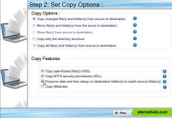 As you navigate each step of the wizard, you can command GS RichCopy 360 what files to copy, how to manage open or locked files, copy and retain NTFS permissions and preserve date and time stamp information.