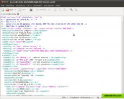 Screenshot of XML report generated with Save command