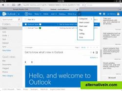 Outlook looks good on small screen