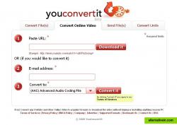Dialogue for online video download and convertion.