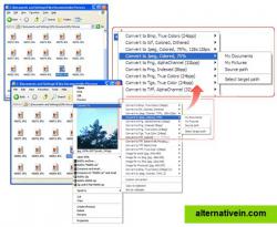 Right-click conversion with Image Converter Plus