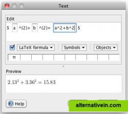 inserting text in Latex; dynamic computing result in equations