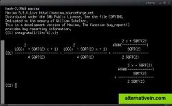Maxima running in command line mode