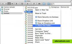 Native Dropbox folder sharing