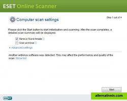 Computer scan settings