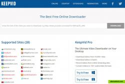 KeepVid Online Downloader