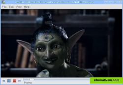 Gnome MPlayer playing a movie