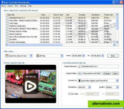 Screenshot of advanced view of Auto YouTube Downloader