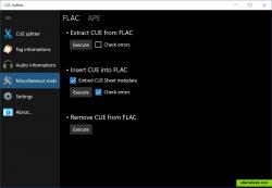 Miscellaneous tools: FLAC