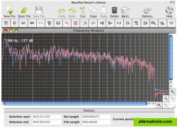 WavePad Audio, Music and MP3 Editor Frequency Analysis