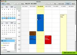 Integrated online, shareable calendar.