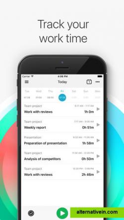 IOS mobile app interface