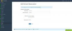 2. Edit Domain Reservation