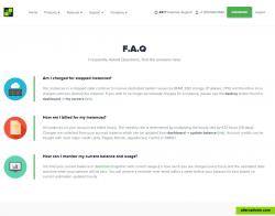 F.A.Q page