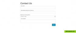 A simple contact form created with Awesome Forms.