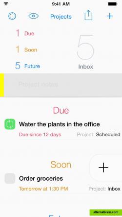 The forecast project in Daymate provides a great overview of due, due soon and future due actions.